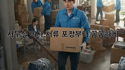 사무실 이사? 서류 포장부터 꼼꼼하게!