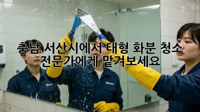 충남 서산시에서 대형 화분 청소, 전문가에게 맡겨보세요!